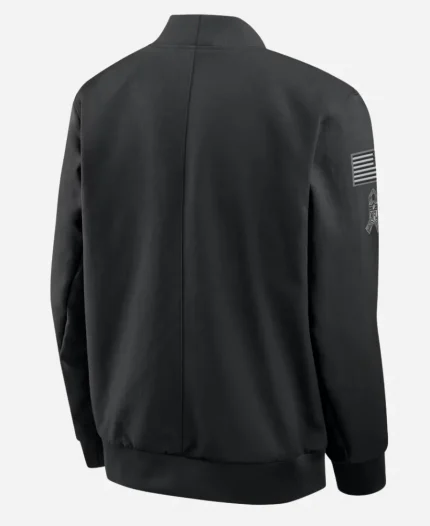 Nike NFL Philadelphia Eagles 2026 Salute to Service Sideline Black Bomber Jacket