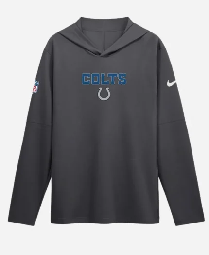 Nike Indianapolis Colts 2026 Josh Downs Dri-FIT Sideline Rivalries Hooded T-Shirt