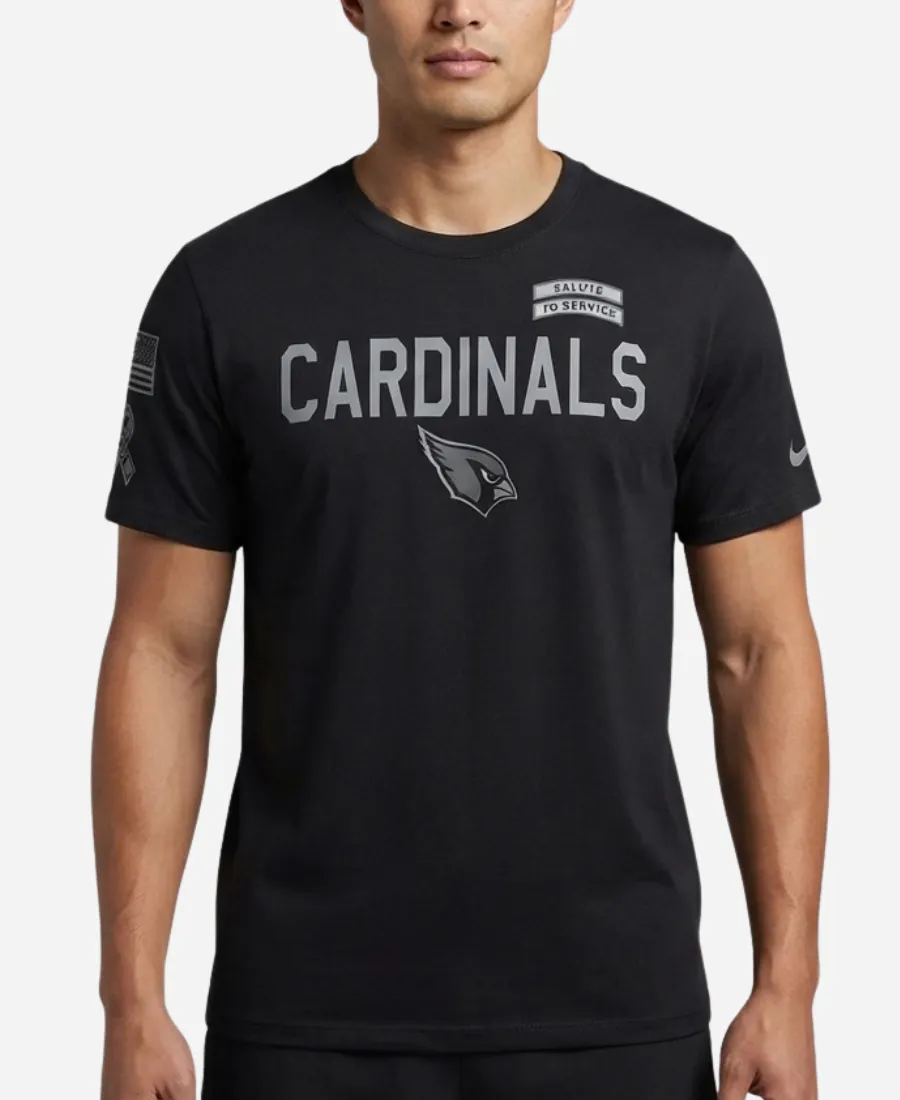 Nike NFL Arizona Cardinals Salute to Service Sideline Dri-FITÂ Black T-Shirt Nike NFL Arizona Cardinals Salute to Service Sideline Dri-FITÂ T-Shirt