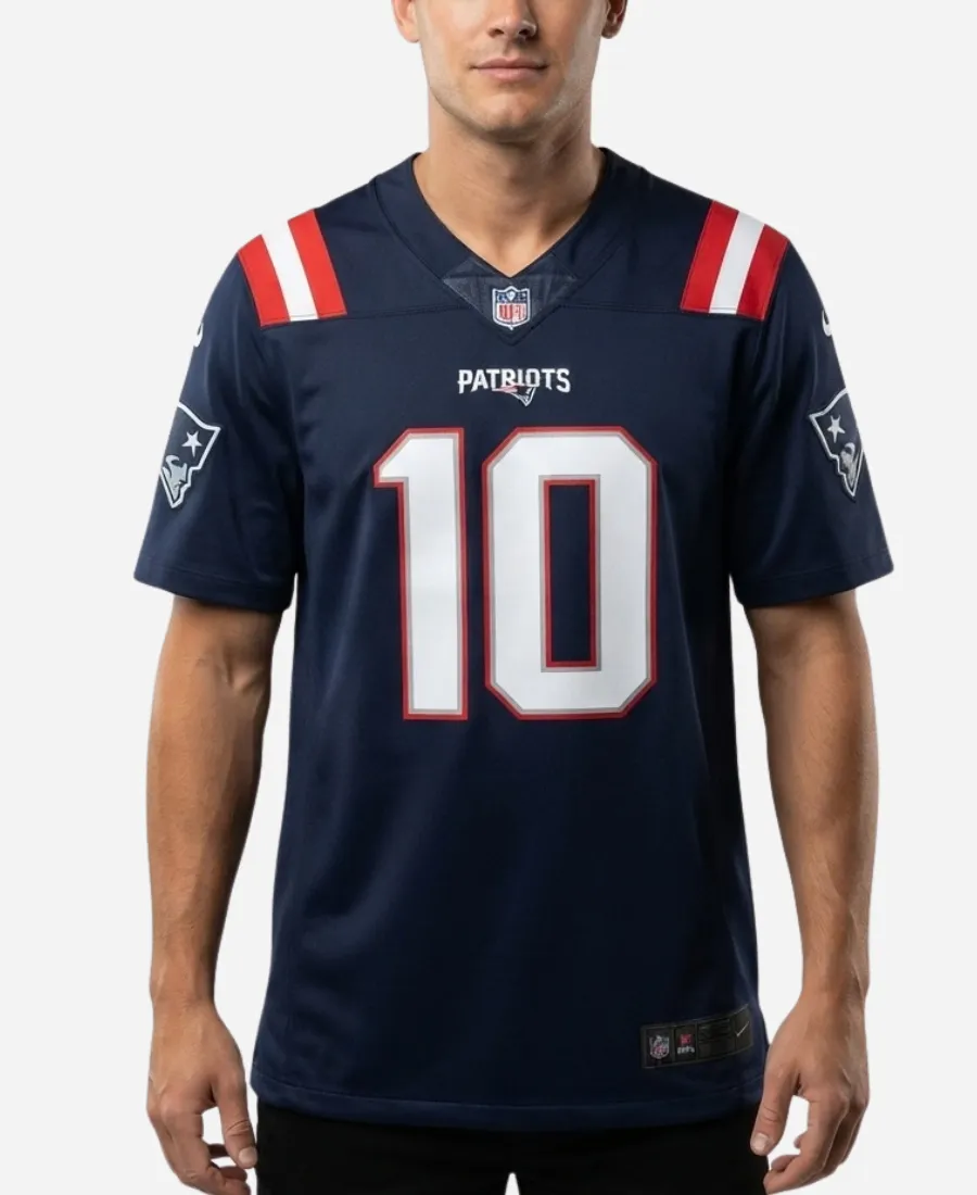 Nike NFL New England Patriots 2026 Drake Maye Navy Blue Limited Jersey Nike NFL New England Patriots Drake Maye Navy Blue Limited Jersey