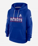 Nike New England Patriots Sideline Dri-FIT Standard Issue Alt Royal Blue Hoodie