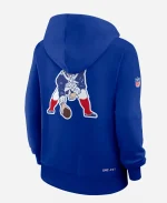 Nike New England Patriots 2026 Sideline Dri-FIT Standard Issue Alt Royal Blue Hoodie