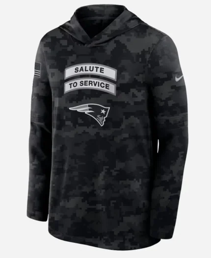 Nike Patriots Salute to Service Sideline Hooded Top