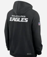 Nike Philadelphia Eagles Saquon Barkley Sideline Dri-FIT Black Hoodie