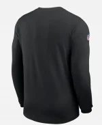 Nike Philadelphia Eagles 2026 Sideline Coach Dri-FIT Black Long-Sleeve T-Shirt