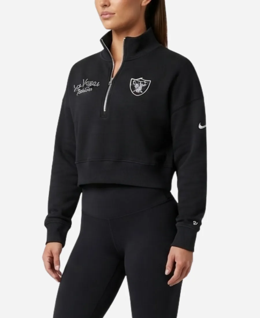 Nike Raiders Phoenix Quarter Zip Sweatshirt Nike Raiders 2026 Phoenix Quarter Zip Sweatshirt