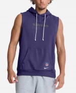Nike Ravens Sideline Sleeveless Purple Hoodie
