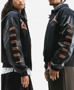 Nike x Jordan Flight LDN Black Varsity Jacket