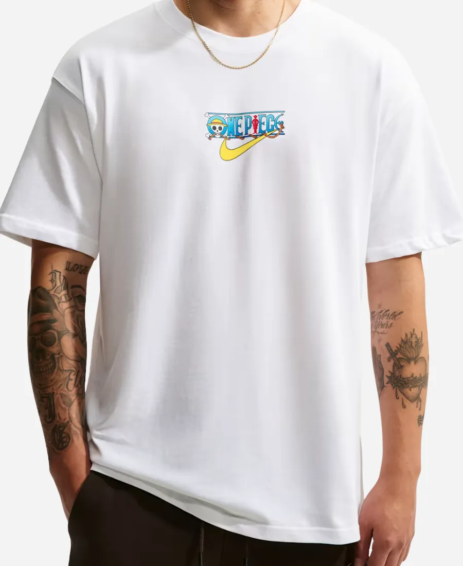 Nike x One Piece White Graphic T-Shirt Nike x One Piece 2026 Collection White Graphic T-Shirt