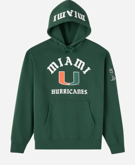 OVO Campus 02 USA Collection Miami Hurricanes Green Hoodie 