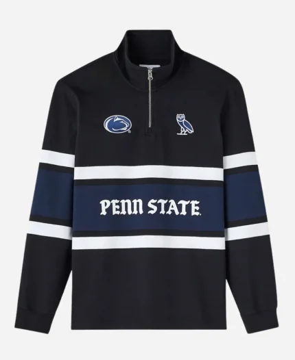 OVO Campus 02 USA Collection Penn State Quarter-Zip Rugby Pullover Sweatshirt