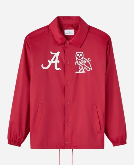 OVO Campus 02 USA Collection University of Alabama Coaches Red Jacket