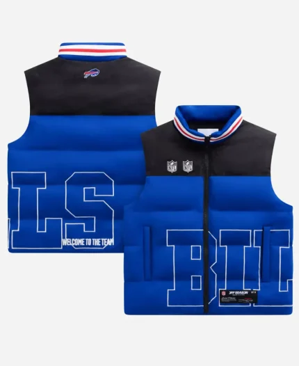 Off Season x NFL Buffalo Bills Team 2026 Royal Blue Puffer Vest