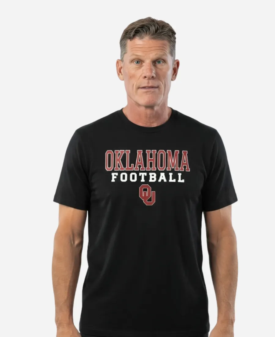 Oklahoma 2026 HC Brent Venables Football T-Shirt Oklahoma 2026 HC Brent Venables Football Black T-Shirt