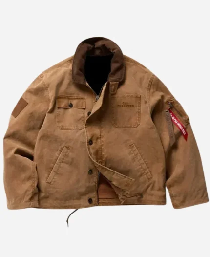 Old Forester Alpha Industries Distiller’s Brown Cotton Jacket