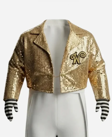 Oompa Loompa Netflix Competition Show 2026 Golden Sequin Jacket