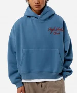 PacSun High Rollers Club 2026 Blue Cropped Fleece Hoodie