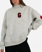 Parke x '47 Georgia Mockneck Grey Sweatshirt