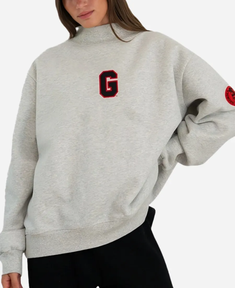 Parke x '47 Georgia Mockneck Sweatshirt Parke x '47 Georgia Mockneck Grey Sweatshirt