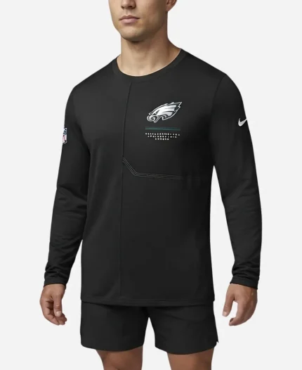 Philadelphia Eagles 2026 Sideline Coach Long-Sleeve T-Shirt