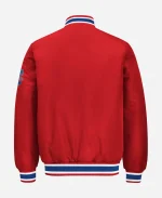 MLB Philadelphia Phillies Game Day Satin Red Varsity Jacket