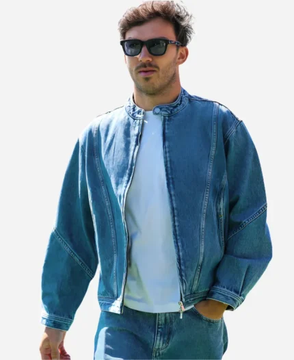  Pierre Gasly Kith Grand Prix 2026 Canadian Blue Denim Jacket