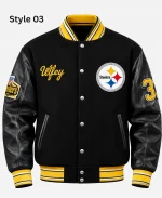 NFL Steelers 2026 Hall of Honor Black Varsity Jacket
