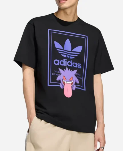 Pokémon x Adidas Gengar 8-Ball Black T-Shirt
