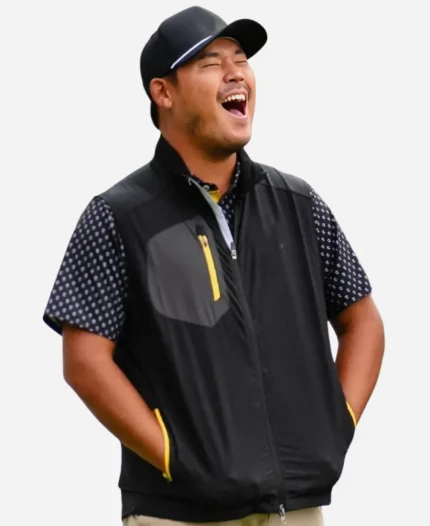 Presidents Cup Si Woo Kim Black Vest