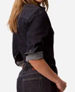 Calvin Klein's 2026 Sadie Sink Blue Denim Trucker Shirt