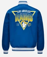 Starter LA Rams Triangle Printed Graphic Royal Varsity Jacket