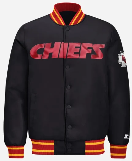 Starter Chiefs 2026 Across Satin Varsity Jacket