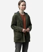 Summer H. Howell Tv Series Carrie S01 Carrie White Corduroy Green Hooded Jacket 