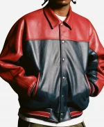 Supreme x A.PRESSE FW 2026 PARK VIEW Red & Dark Blue Leather Jacket