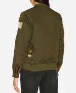 TV Series RHOC Season 20 Gina Kirschenheiter Olive Green Military Bomber Jacket