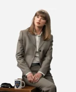 LA Taylor Swift 78th Primetime Emmy Awards Alexander McQueen Grey Blazer