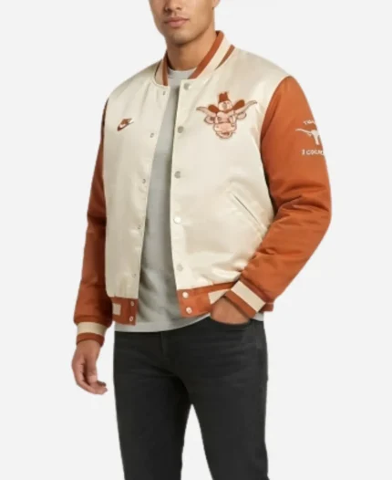 Texas Longhorns Nike Legacy Orange Bomber Jacket