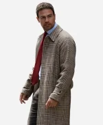 Theo James The Gentlemen S02 Eddie Horniman Beige Plaid Coat