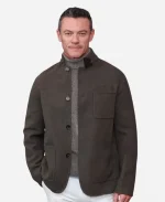 Luke Evans The Party Photocall 2026 Grey Jacket