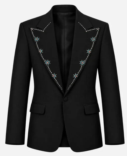 Jimmy Fallon Show 2026 Brandon Flowers Black Western Blazer