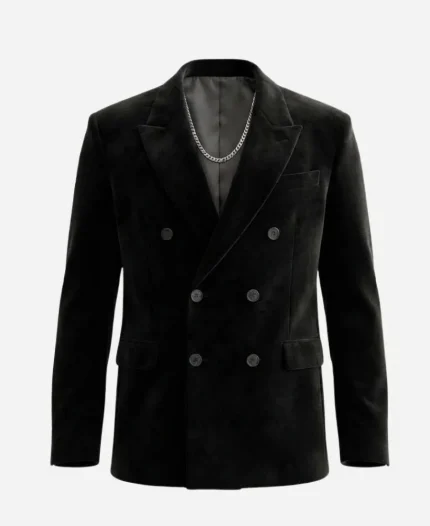 The Tonight Show Starring Jimmy Fallon 2026 Karl-Anthony Towns Black Velvet Blazer