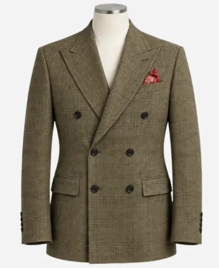 Theo James The Gentlemen S02 Plaid Blazer
