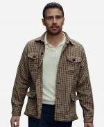 Theo James The Gentlemen Season 02 Eddie Horniman Brown Houndstooth Jacket