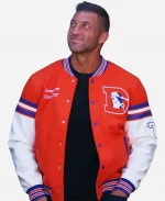 Tim Tebow Denver Broncos Orange & White Varsity jacket