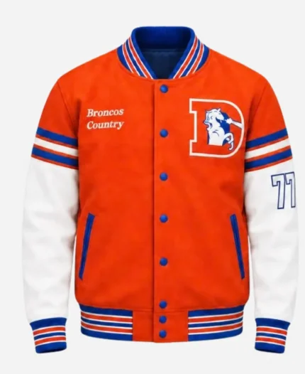 Tim Tebow Denver Broncos 2026 Orange & White Varsity jacket