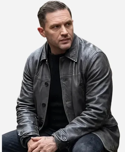 Tom Hardy MobLand Season 02 Black Leather Jacket