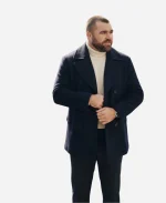  Tommy Hilfiger FW 2026 Travis  Kelce Navy Blue Wool Peacoat