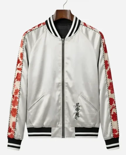 Tommy Karate 2026 Pete Davidson Satin Bomber Jacket
