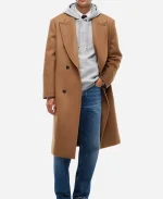 2026 New York City Travis Kelce Tommy Hilfiger Brown Coat