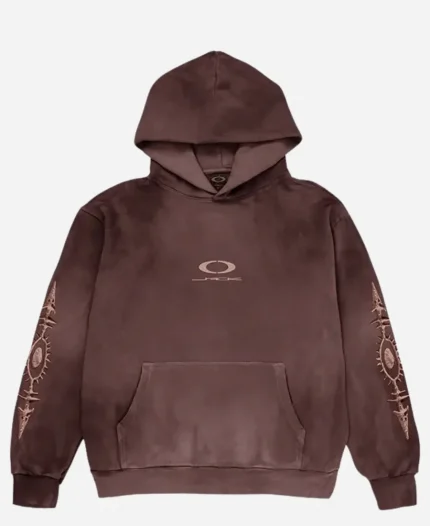 Travis Scott Cactus Jack x Oakley Eye Brown Fleece Hoodie